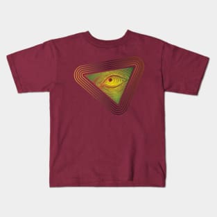 The illuminati symbokThe illuminati symbol is very beautiful with bold lines and beautiful colors Kids T-Shirt